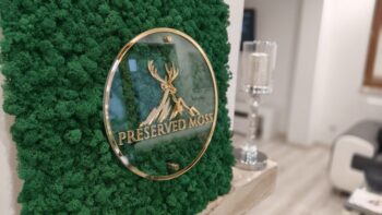 Ściany z Mchu z Logo z Pleksi - obrazek 6