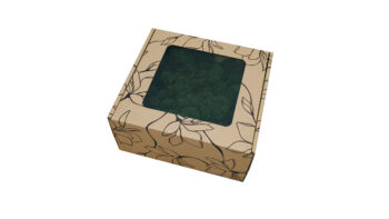 Mech Chrobotek - Mech Reniferowy Fiński w Pudełku z Okienkiem 20x20x10 cm Ciemnozielony - obrazek 2